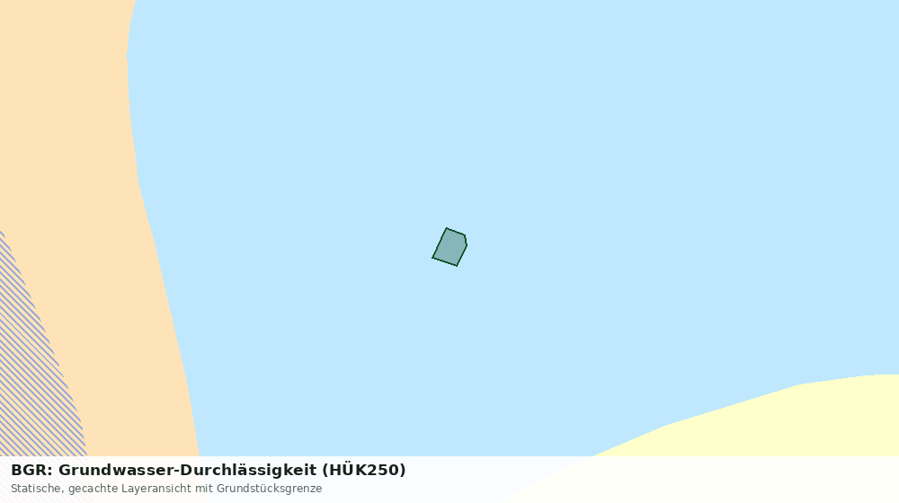 Statische Kartenansicht: BGR: Grundwasser-Durchlässigkeit (HÜK250)