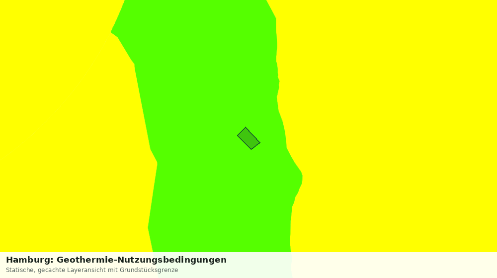 Statische Kartenansicht: Hamburg: Geothermie-Nutzungsbedingungen