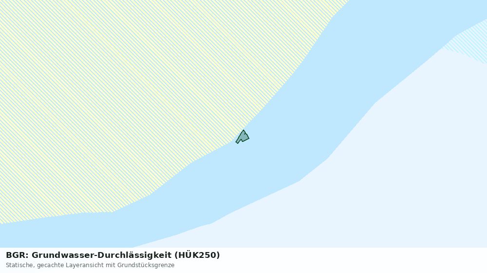 Statische Kartenansicht: BGR: Grundwasser-Durchlässigkeit (HÜK250)
