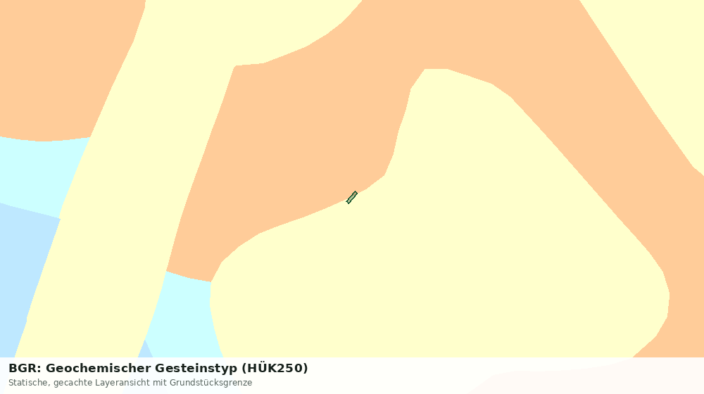 Statische Kartenansicht: BGR: Geochemischer Gesteinstyp (HÜK250)