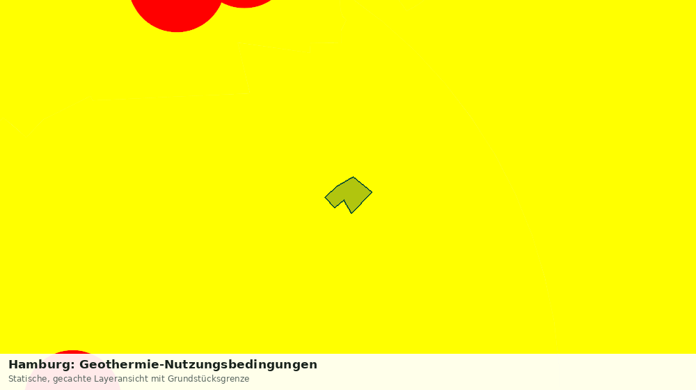 Statische Kartenansicht: Hamburg: Geothermie-Nutzungsbedingungen