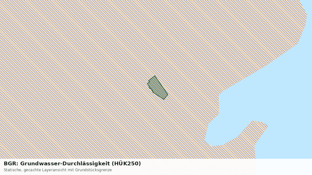 Statische Kartenansicht: BGR: Grundwasser-Durchlässigkeit (HÜK250)