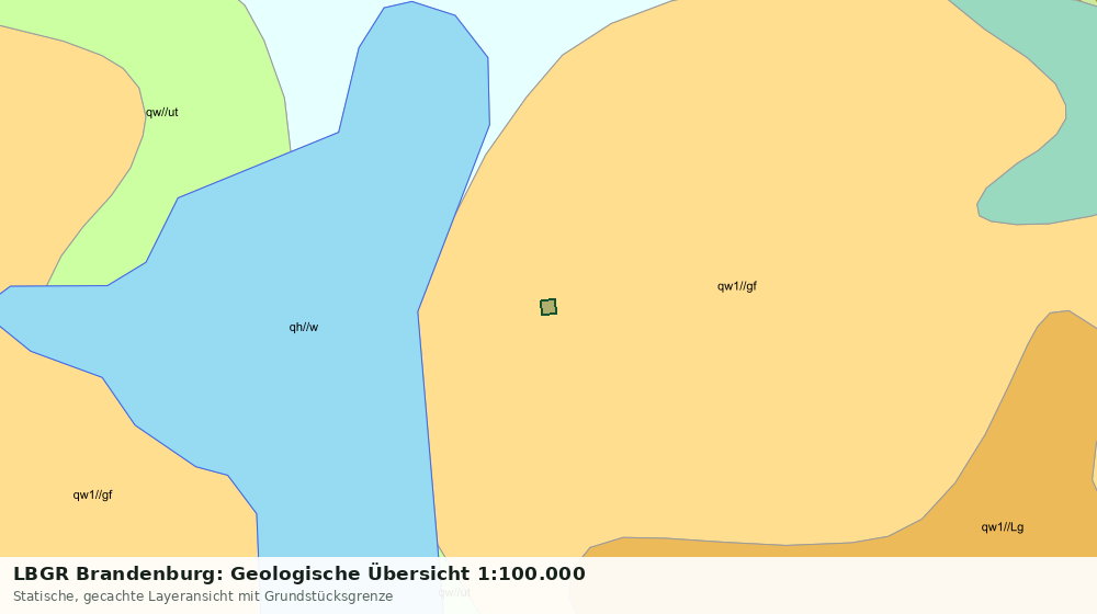 Statische Kartenansicht: LBGR Brandenburg: Geologische Übersicht 1:100.000