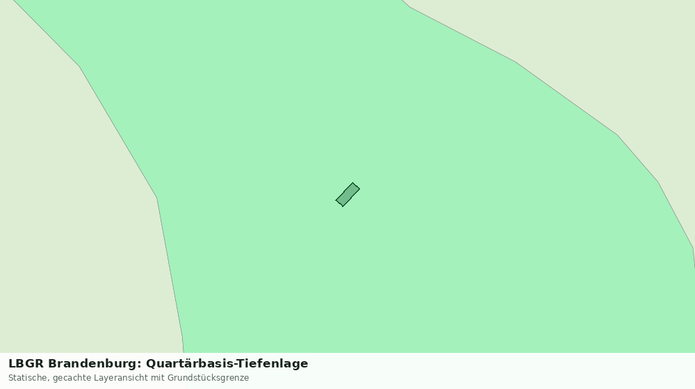 Statische Kartenansicht: LBGR Brandenburg: Quartärbasis-Tiefenlage