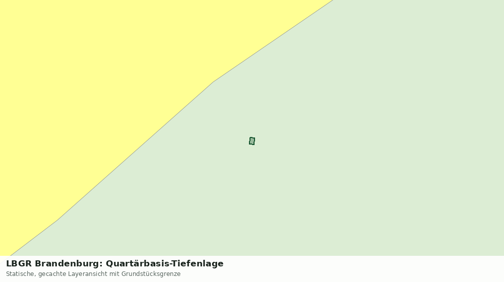 Statische Kartenansicht: LBGR Brandenburg: Quartärbasis-Tiefenlage