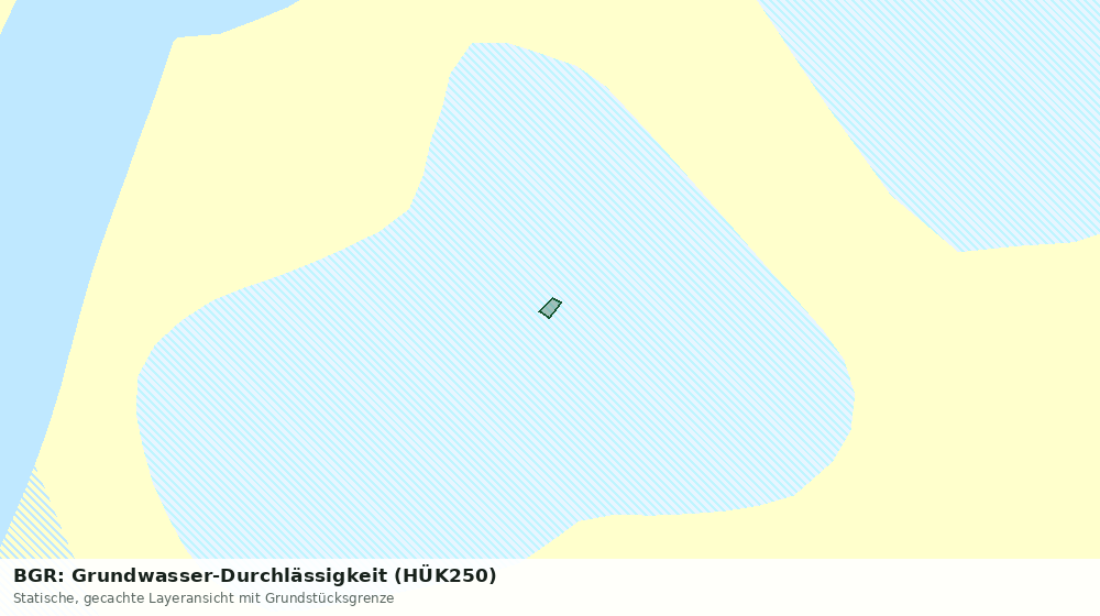 Statische Kartenansicht: BGR: Grundwasser-Durchlässigkeit (HÜK250)