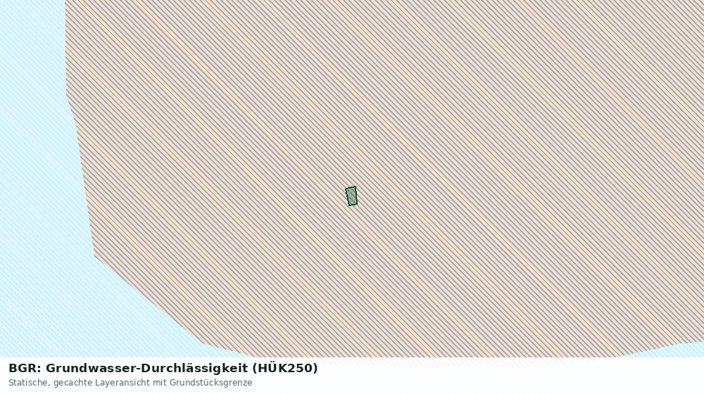 Statische Kartenansicht: BGR: Grundwasser-Durchlässigkeit (HÜK250)