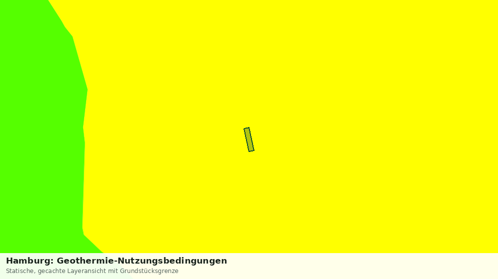 Statische Kartenansicht: Hamburg: Geothermie-Nutzungsbedingungen