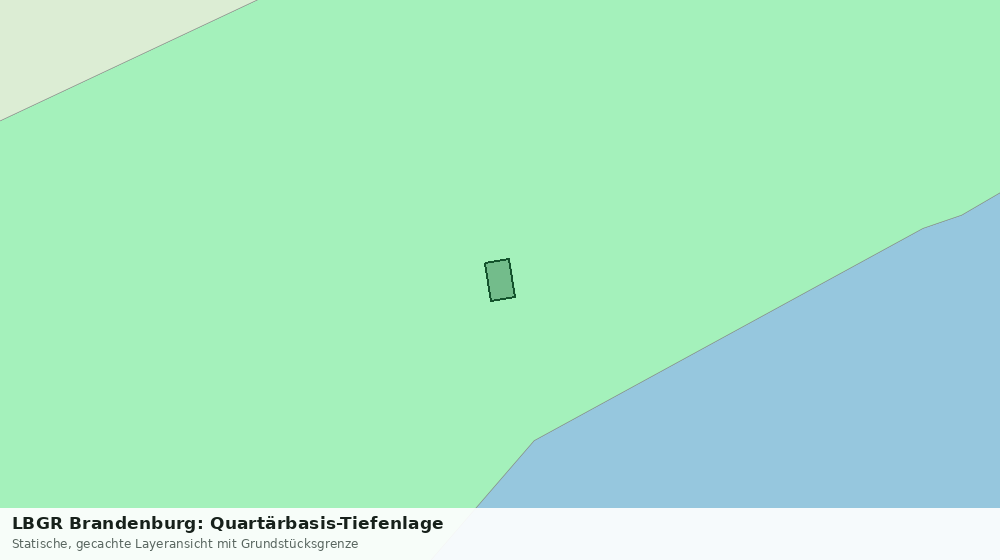 Statische Kartenansicht: LBGR Brandenburg: Quartärbasis-Tiefenlage