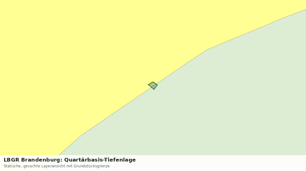 Statische Kartenansicht: LBGR Brandenburg: Quartärbasis-Tiefenlage