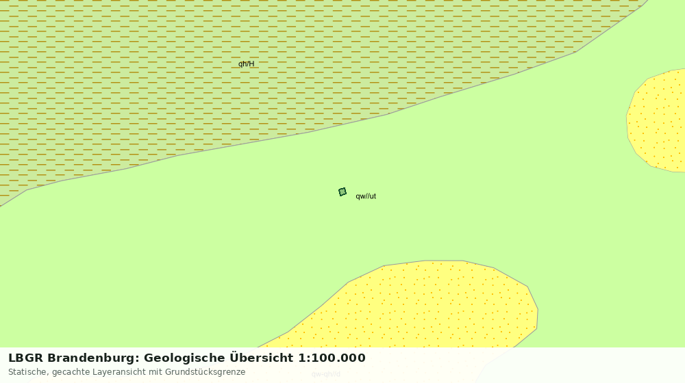 Statische Kartenansicht: LBGR Brandenburg: Geologische Übersicht 1:100.000