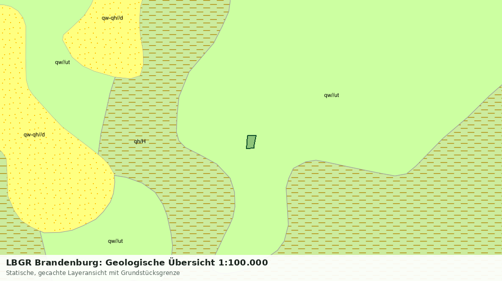 Statische Kartenansicht: LBGR Brandenburg: Geologische Übersicht 1:100.000