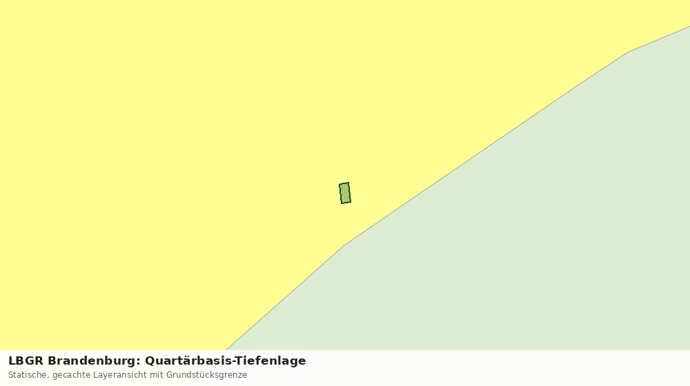 Statische Kartenansicht: LBGR Brandenburg: Quartärbasis-Tiefenlage