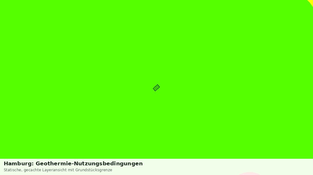 Statische Kartenansicht: Hamburg: Geothermie-Nutzungsbedingungen