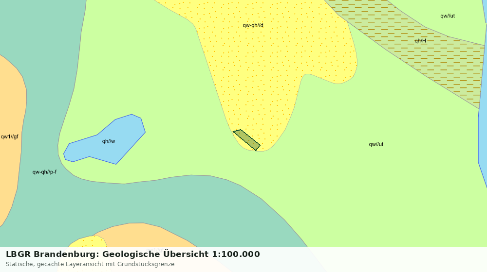 Statische Kartenansicht: LBGR Brandenburg: Geologische Übersicht 1:100.000