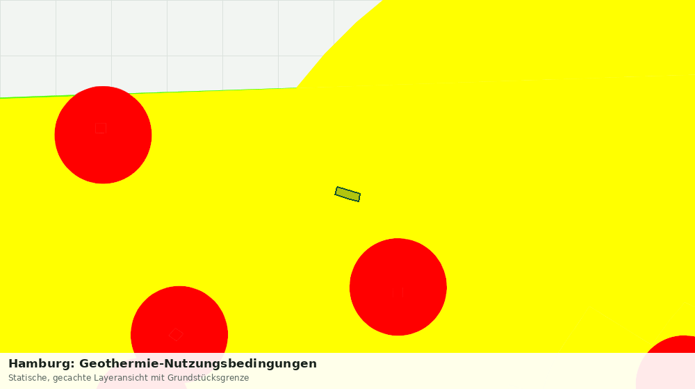 Statische Kartenansicht: Hamburg: Geothermie-Nutzungsbedingungen