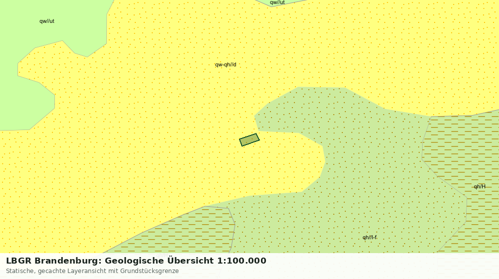 Statische Kartenansicht: LBGR Brandenburg: Geologische Übersicht 1:100.000