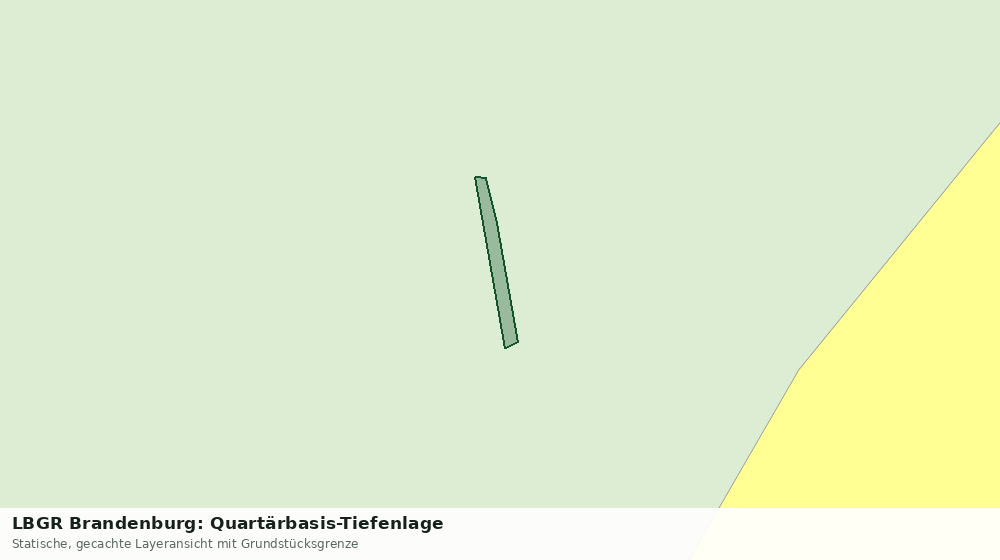 Statische Kartenansicht: LBGR Brandenburg: Quartärbasis-Tiefenlage