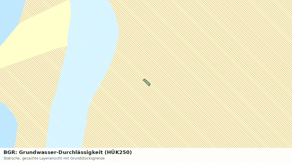 Statische Kartenansicht: BGR: Grundwasser-Durchlässigkeit (HÜK250)