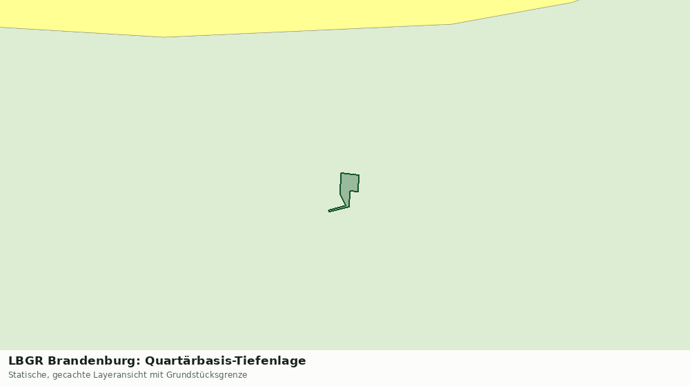 Statische Kartenansicht: LBGR Brandenburg: Quartärbasis-Tiefenlage