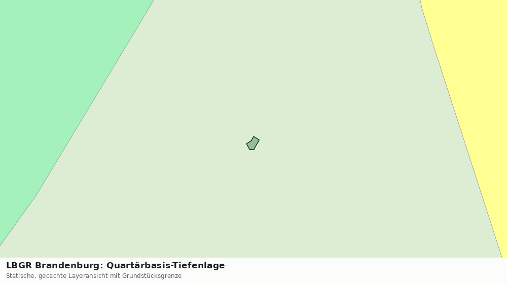 Statische Kartenansicht: LBGR Brandenburg: Quartärbasis-Tiefenlage