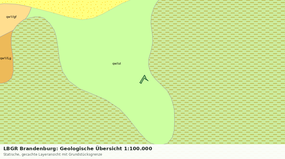 Statische Kartenansicht: LBGR Brandenburg: Geologische Übersicht 1:100.000