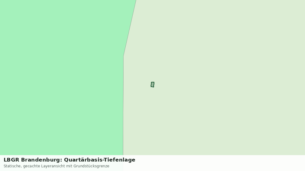 Statische Kartenansicht: LBGR Brandenburg: Quartärbasis-Tiefenlage