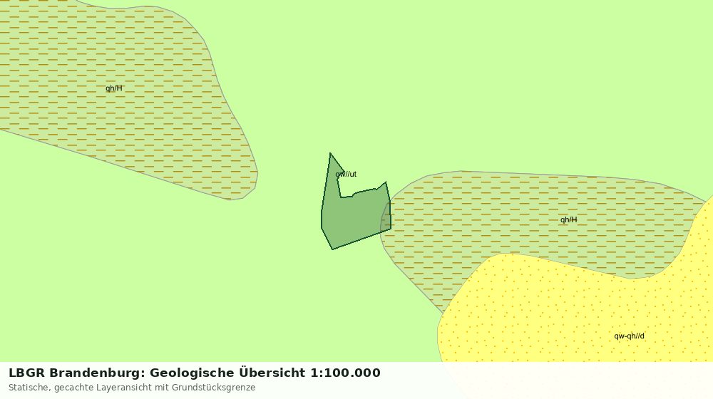 Statische Kartenansicht: LBGR Brandenburg: Geologische Übersicht 1:100.000
