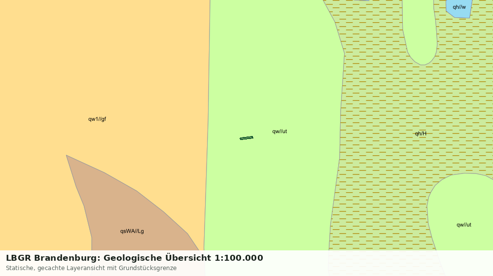 Statische Kartenansicht: LBGR Brandenburg: Geologische Übersicht 1:100.000