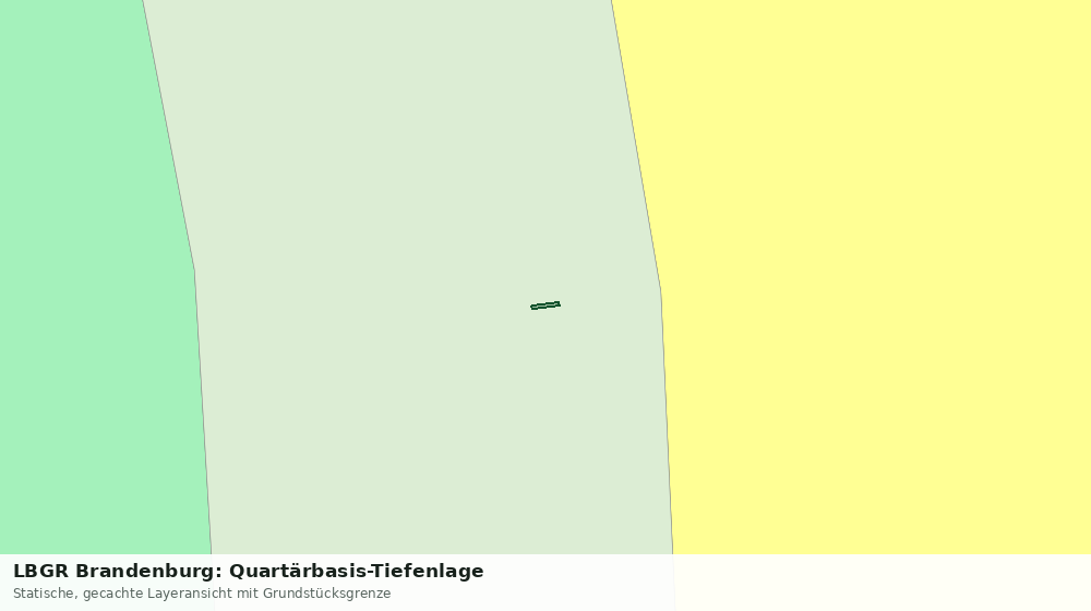 Statische Kartenansicht: LBGR Brandenburg: Quartärbasis-Tiefenlage
