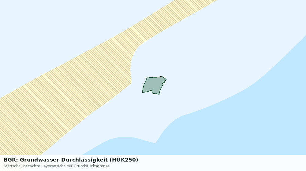Statische Kartenansicht: BGR: Grundwasser-Durchlässigkeit (HÜK250)
