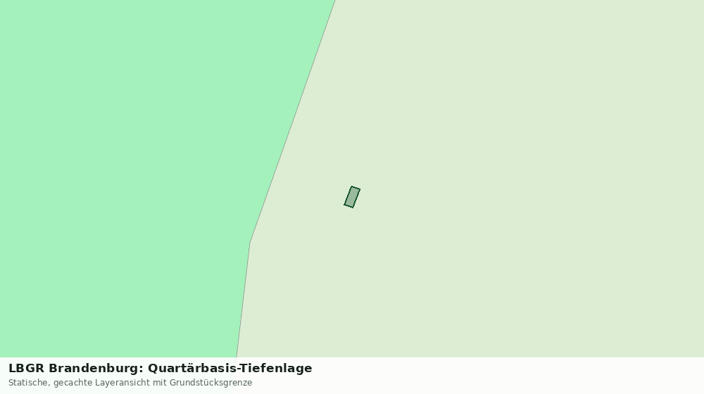Statische Kartenansicht: LBGR Brandenburg: Quartärbasis-Tiefenlage