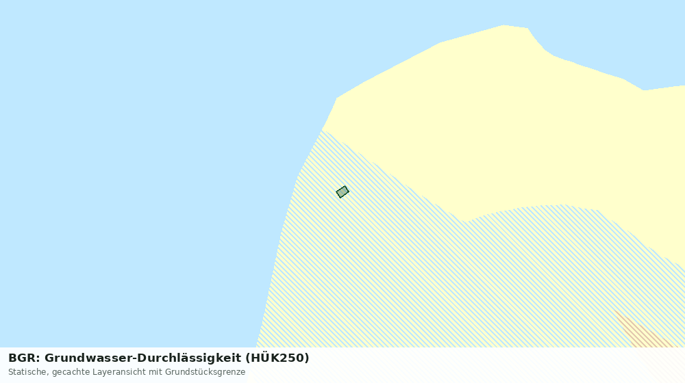 Statische Kartenansicht: BGR: Grundwasser-Durchlässigkeit (HÜK250)