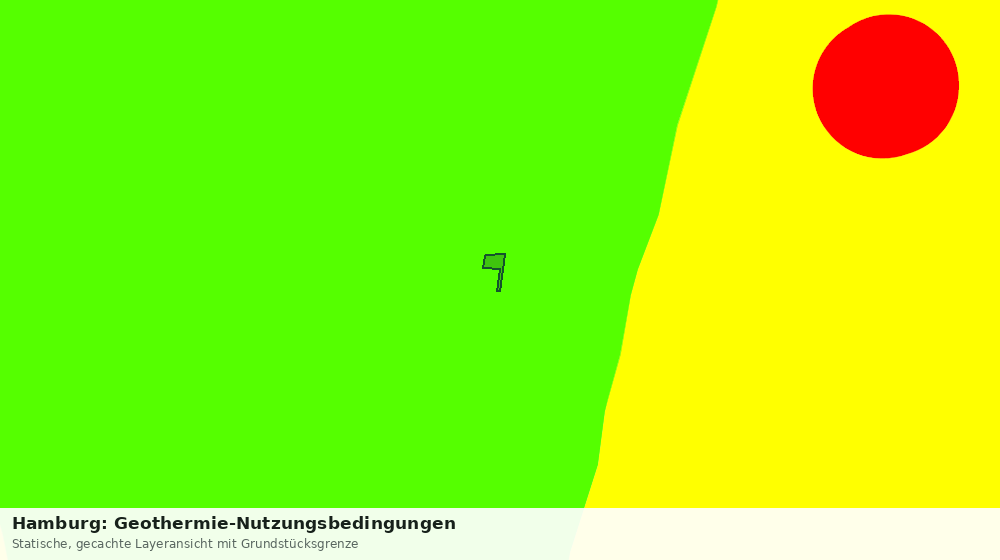 Statische Kartenansicht: Hamburg: Geothermie-Nutzungsbedingungen