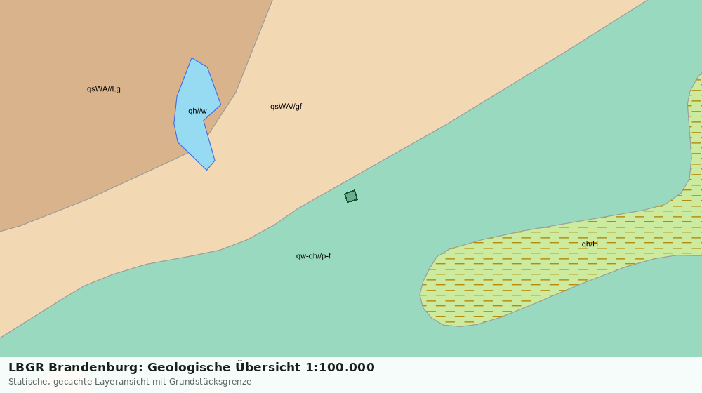 Statische Kartenansicht: LBGR Brandenburg: Geologische Übersicht 1:100.000
