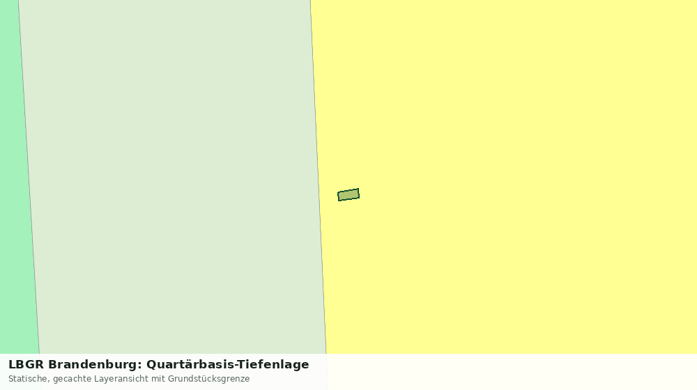 Statische Kartenansicht: LBGR Brandenburg: Quartärbasis-Tiefenlage
