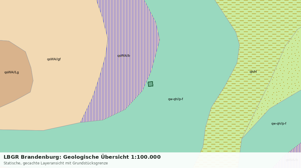 Statische Kartenansicht: LBGR Brandenburg: Geologische Übersicht 1:100.000