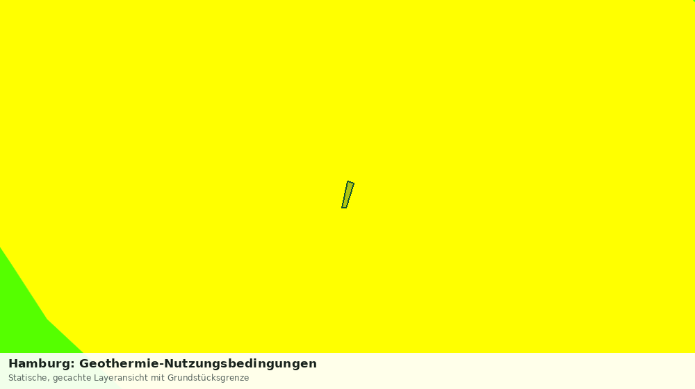 Statische Kartenansicht: Hamburg: Geothermie-Nutzungsbedingungen