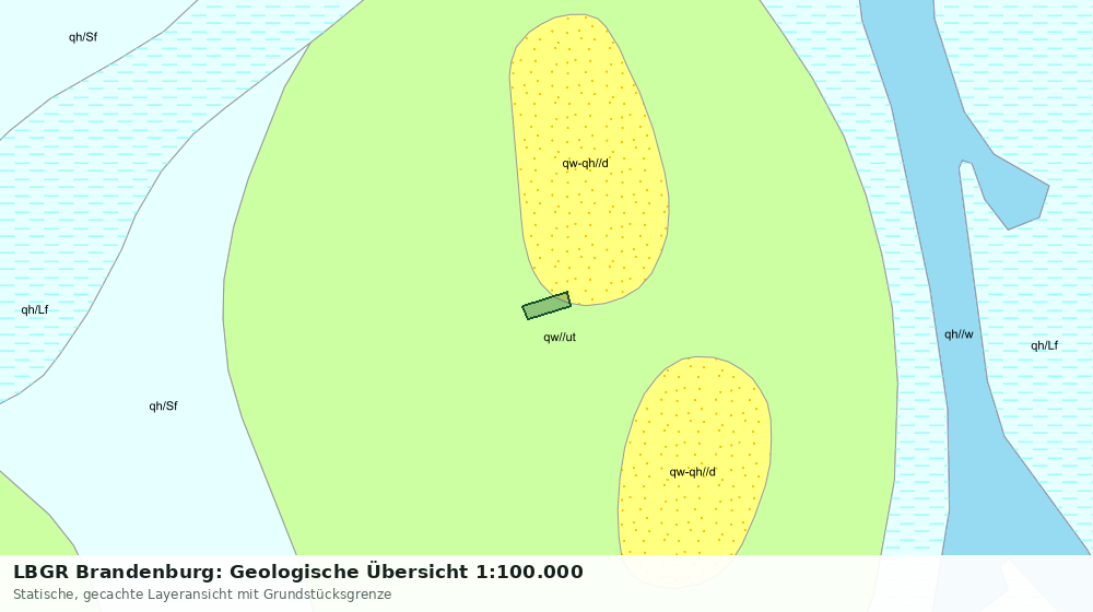 Statische Kartenansicht: LBGR Brandenburg: Geologische Übersicht 1:100.000