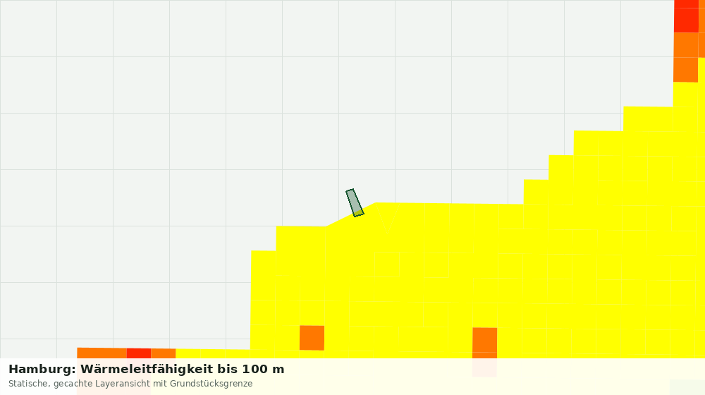 Statische Kartenansicht: Hamburg: Wärmeleitfähigkeit bis 100 m
