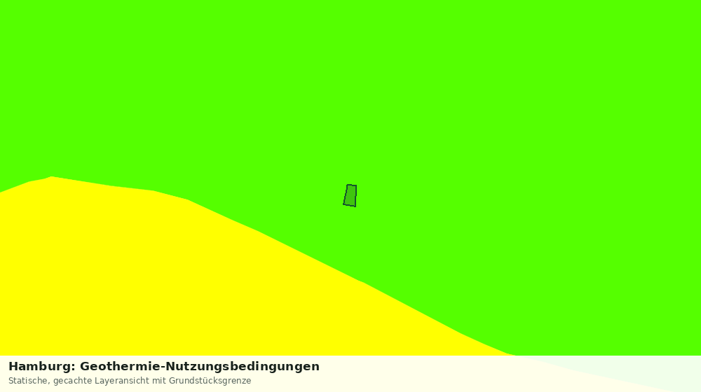 Statische Kartenansicht: Hamburg: Geothermie-Nutzungsbedingungen