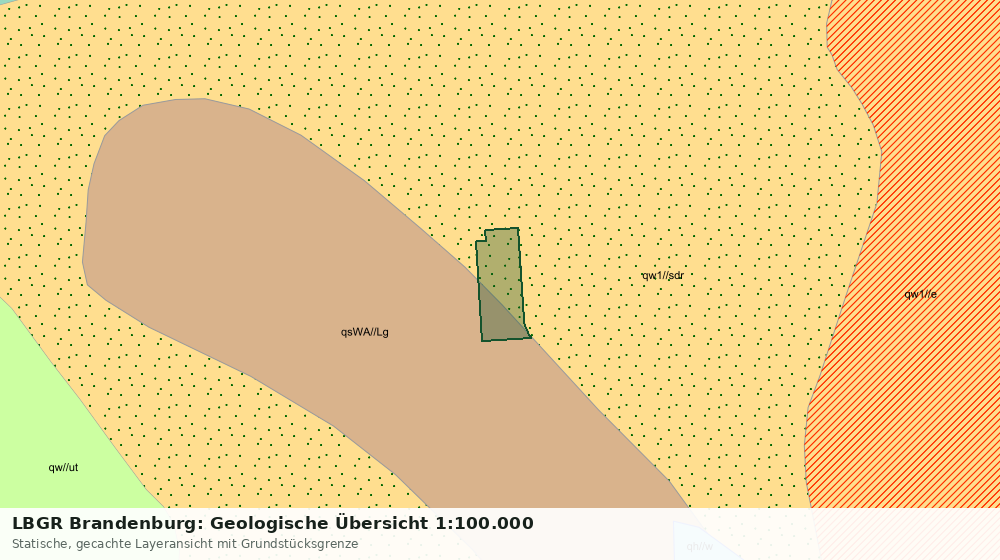 Statische Kartenansicht: LBGR Brandenburg: Geologische Übersicht 1:100.000