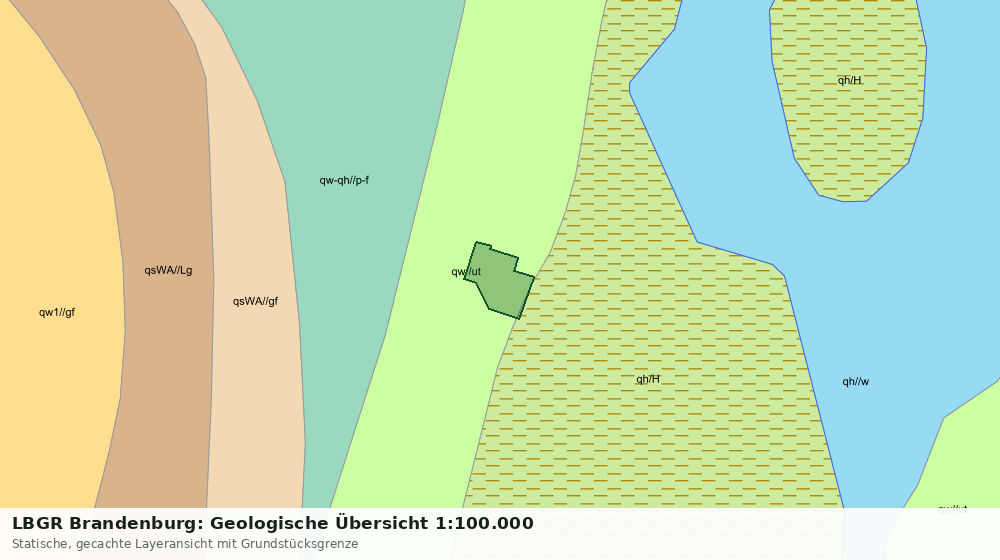 Statische Kartenansicht: LBGR Brandenburg: Geologische Übersicht 1:100.000