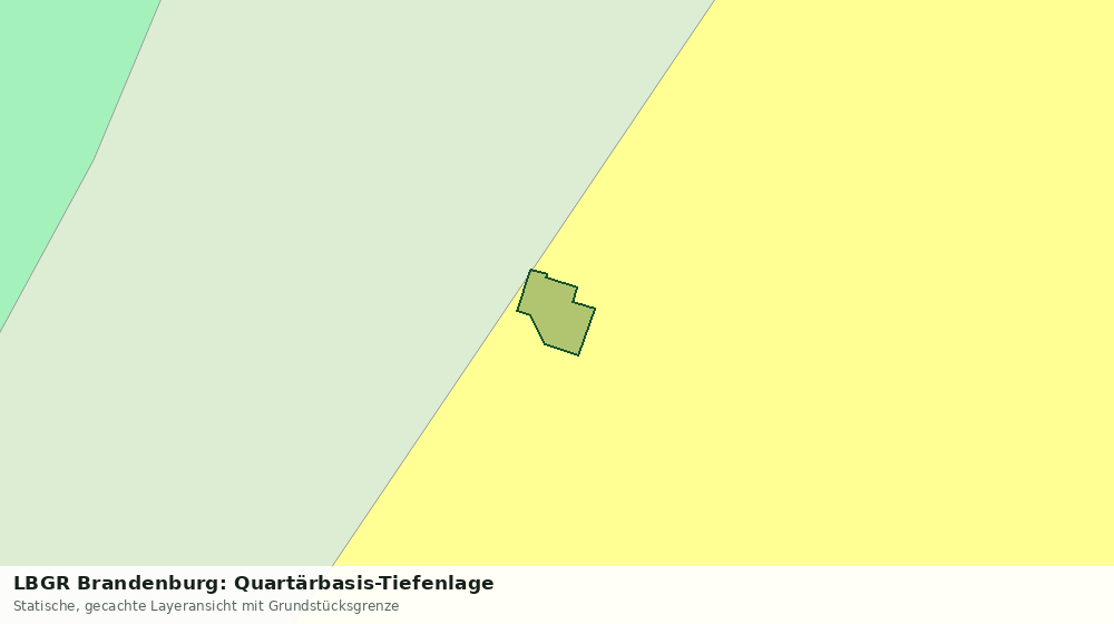 Statische Kartenansicht: LBGR Brandenburg: Quartärbasis-Tiefenlage