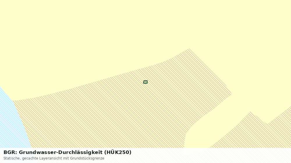 Statische Kartenansicht: BGR: Grundwasser-Durchlässigkeit (HÜK250)