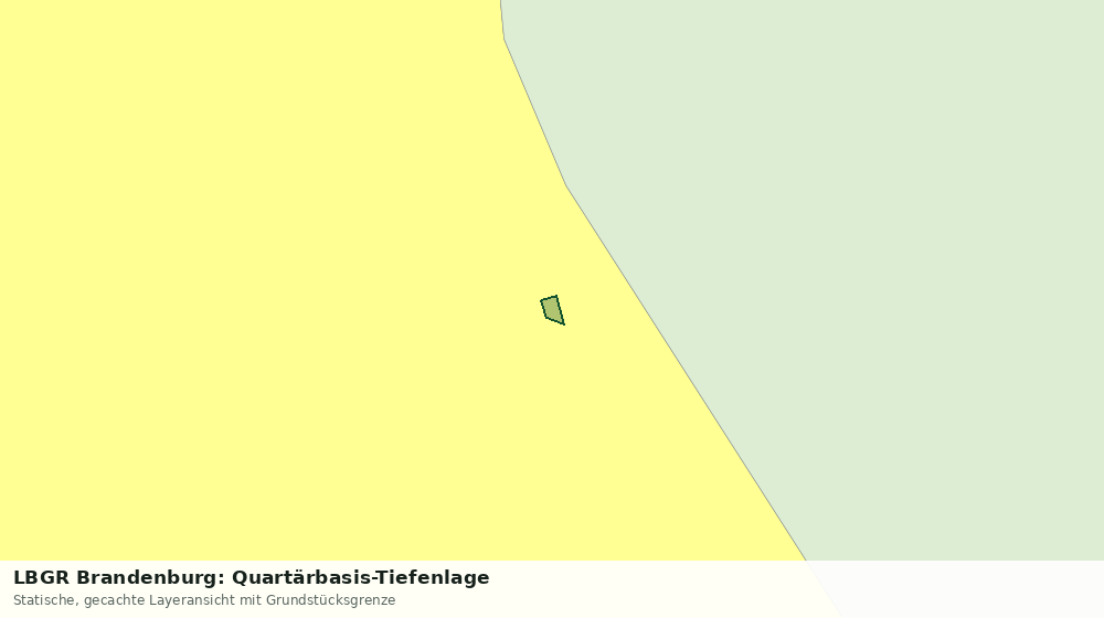 Statische Kartenansicht: LBGR Brandenburg: Quartärbasis-Tiefenlage