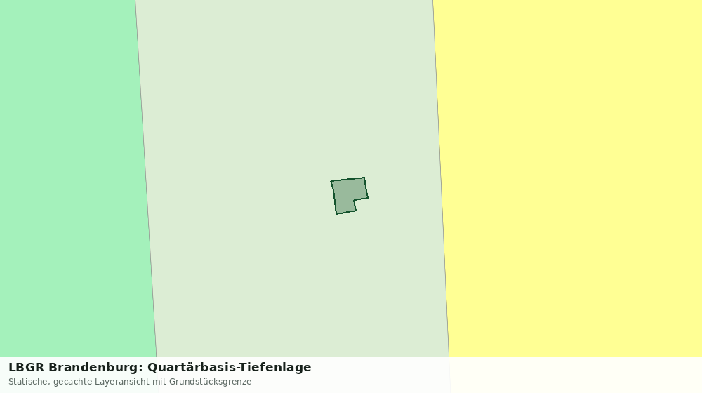 Statische Kartenansicht: LBGR Brandenburg: Quartärbasis-Tiefenlage
