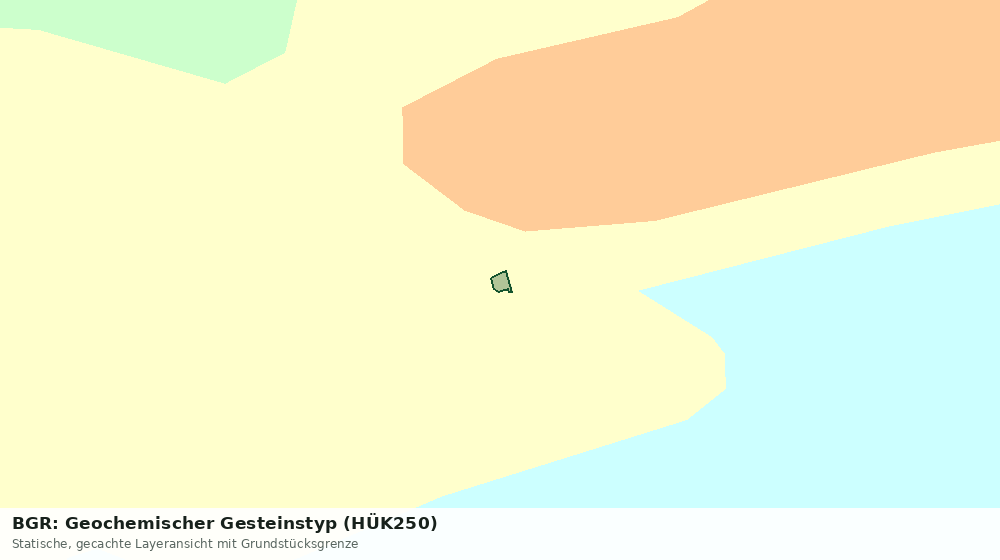 Statische Kartenansicht: BGR: Geochemischer Gesteinstyp (HÜK250)