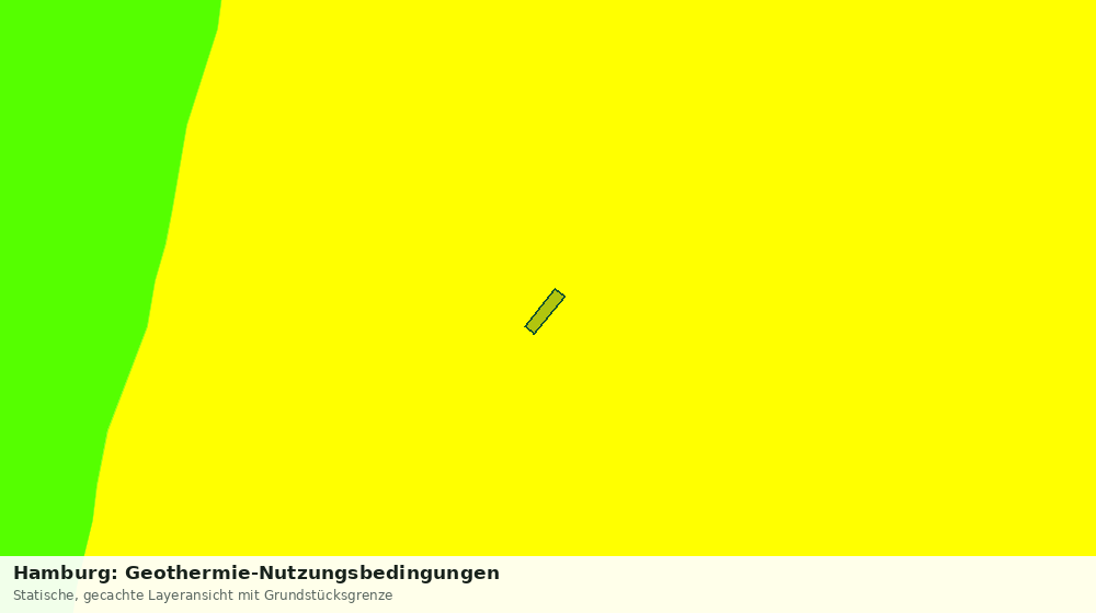 Statische Kartenansicht: Hamburg: Geothermie-Nutzungsbedingungen