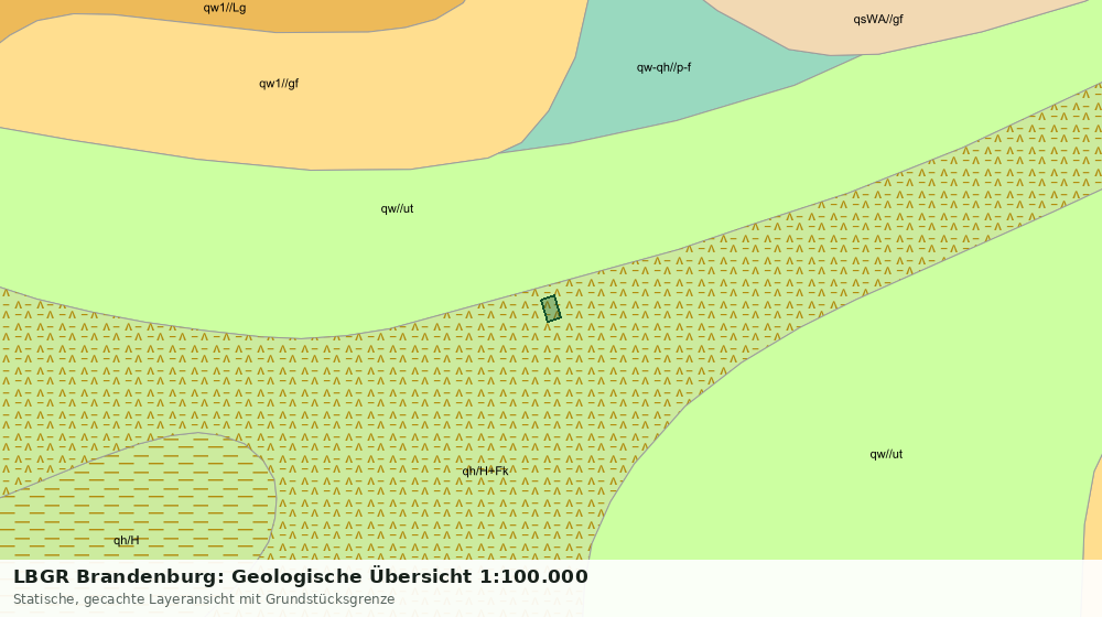 Statische Kartenansicht: LBGR Brandenburg: Geologische Übersicht 1:100.000